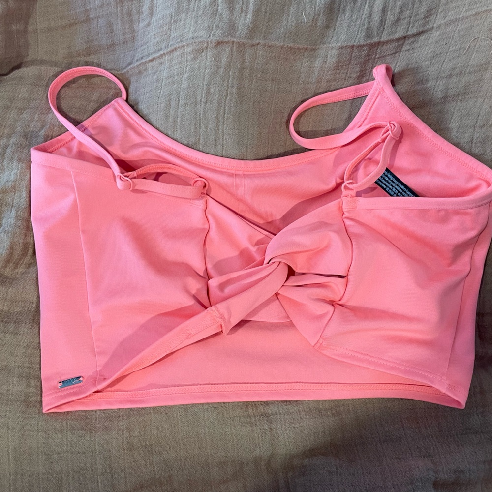 Coral PINK Active Bra Crop Top M - Picture 2 of 4